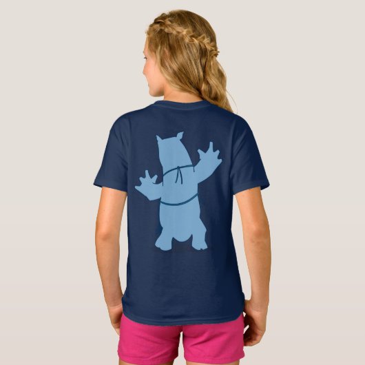 Blauer Rhino "Rhino" T-Shirt (Schwarz voll)