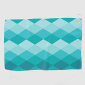 Blauer Rhombus Golfhandtuch (Horizontal)