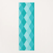 Blauer Rhombus Yogamatte (Vorderseite)