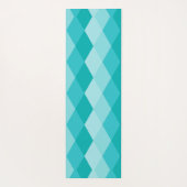 Blauer Rhombus Yogamatte (Rückseite)