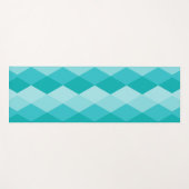 Blauer Rhombus Yogamatte (Vorderseite (Horizontal))