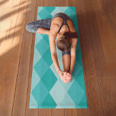 Blauer Rhombus Yogamatte