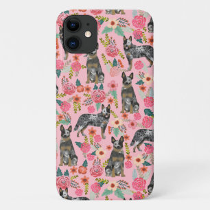 Blauer Rind-Blütenflorn Rosa Case-Mate iPhone Hülle