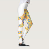 Blauer Ring Octopus Leggings (Rechts)