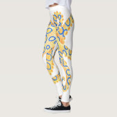 Blauer Ring Octopus Leggings (Links)