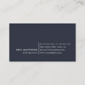 Blauer Rippel | Pool Care oder Swim QR Code Visitenkarte (Rückseite)