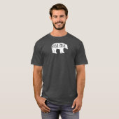 Blauer Rippenbär T-Shirt (Vorne ganz)