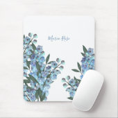 Blauer Rittersporn Mousepad (Mit Mouse)