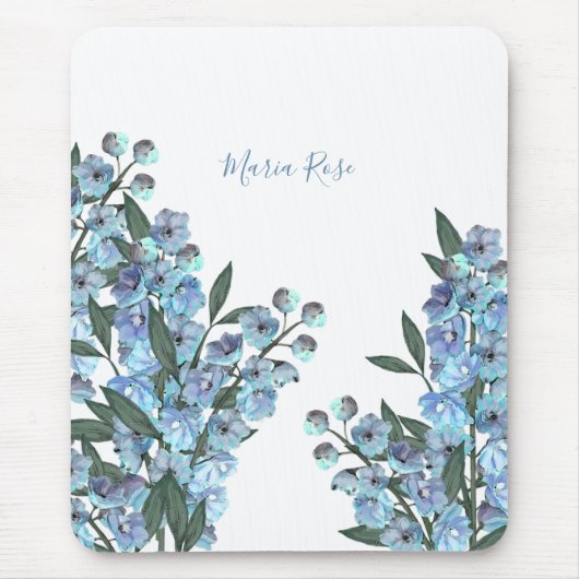 Blauer Rittersporn Mousepad (Vorne)