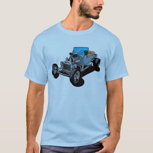 Blauer Roadster T-Shirt (Vorderseite)