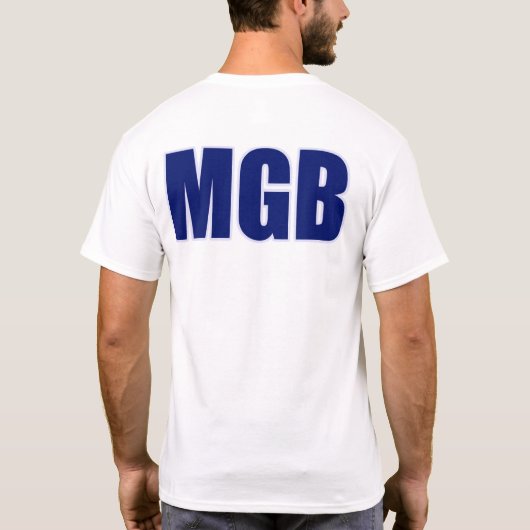 Blauer Roadster T-Shirt (Rückseite)