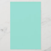 Blauer Robin Egg Blue Solid Color Flyer (Hinten)