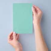 Blauer Robin Egg Blue Solid Color Flyer (Handgriff)