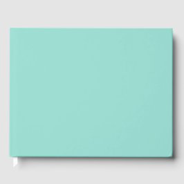 Blauer Robin Egg Blue Solid Color Gästebuch