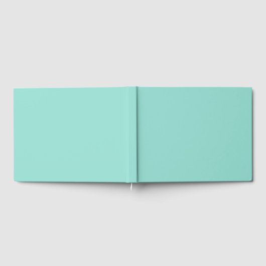 Blauer Robin Egg Blue Solid Color Gästebuch (Voll)