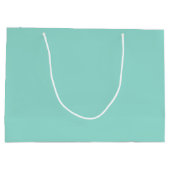 Blauer Robin Egg Blue Solid Color Große Geschenktüte (Rückseite)