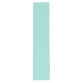 Blauer Robin Egg Blue Solid Color Kurzer Tischläufer (Vorderseite)