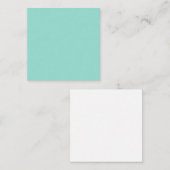 Blauer Robin Egg Blue Solid Color Mitteilungskarte (Vorne/Hinten)