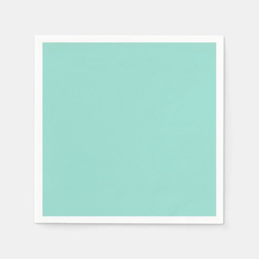 Blauer Robin Egg Blue Solid Color Serviette (Vorderseite)