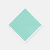 Blauer Robin Egg Blue Solid Color Serviette (Ecke)