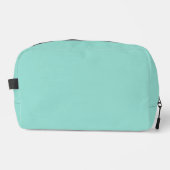 Blauer Robin Egg Blue Solid Color Waschbeutel (Vorderseite)