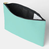 Blauer Robin Egg Blue Solid Color Zubehörtasche (Offen)