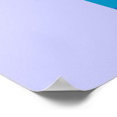 Blauer Roboter Poster (Ecke)