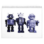 blauer Roboterkalender Kalender (Titelbild)