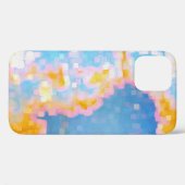 Blauer Rosa Abstrakt Case-Mate iPhone Hülle (Rückseite (Horizontal))