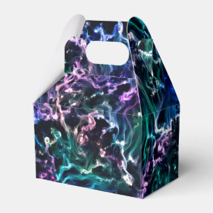 Blauer rosa Aquamariner kosmischer Abstrakter Flü Geschenkschachtel
