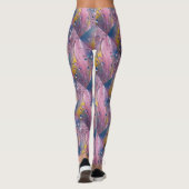 Blauer Rosa Blasen Leggings (Rückseite)