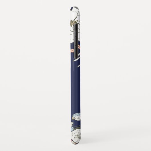 Blauer Rosa Blau Personalisiert Case-Mate iPhone Hülle (Hinten/Links)