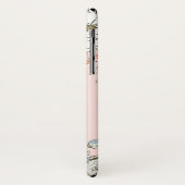 Blauer Rosa Blau Personalisiert Case-Mate iPhone Hülle (Hinten/Links)