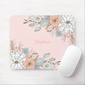 Blauer Rosa Blau Personalisiert Mousepad (Mit Mouse)