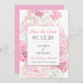 Blauer Rosa Blauer Einladung (Vorne/Hinten)