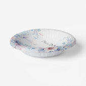 Blauer Rosa Blütenfarbe Pappteller (Gewinkelt)