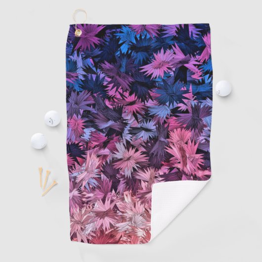 Blauer Rosa Bonbons Golfhandtuch (Insitu)