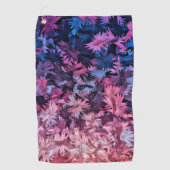 Blauer Rosa Bonbons Golfhandtuch (Vorderseite)