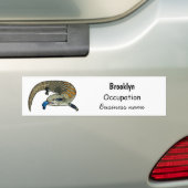 Blauer Rosa-Cartoon Autoaufkleber (Auf Auto)