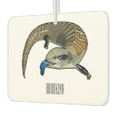 Blauer Rosa-Cartoon Autolufterfrischer (Links)