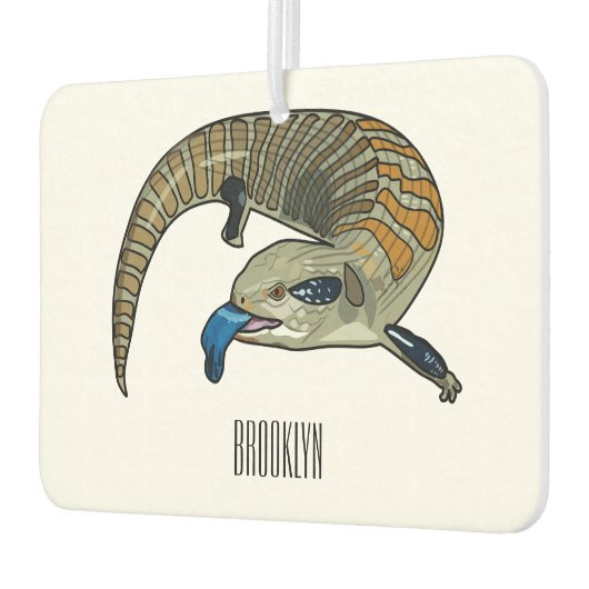 Blauer Rosa-Cartoon Autolufterfrischer (Links)