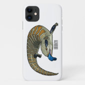 Blauer Rosa-Cartoon Case-Mate iPhone Hülle (Rückseite)