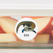 Blauer Rosa-Cartoon Etiketten (Befestigt)