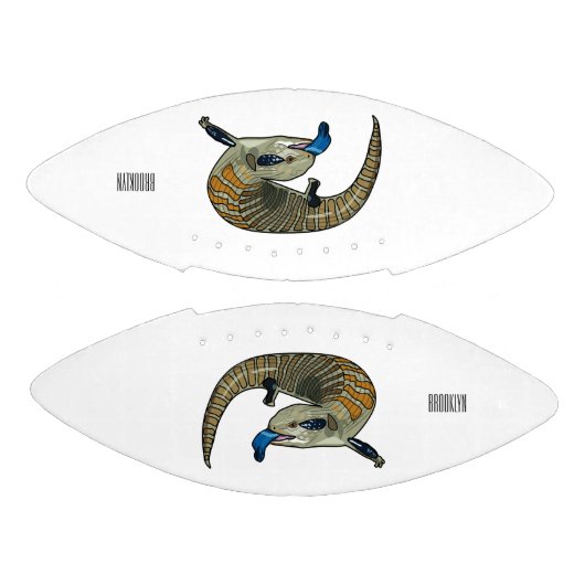 Blauer Rosa-Cartoon Football (Paneele)