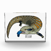 Blauer Rosa-Cartoon Fotoblock (Vorderseite)