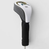 Blauer Rosa-Cartoon Golf Headcover (angewinkelt)