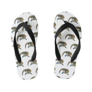 Blauer Rosa-Cartoon Kinderbadesandalen