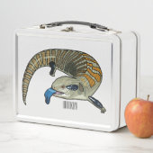 Blauer Rosa-Cartoon Metall Brotdose (Beispiel)