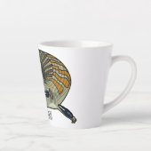 Blauer Rosa-Cartoon Milchtasse (Rechts)