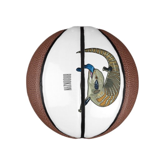 Blauer Rosa-Cartoon Mini Basketball (Vertikal)